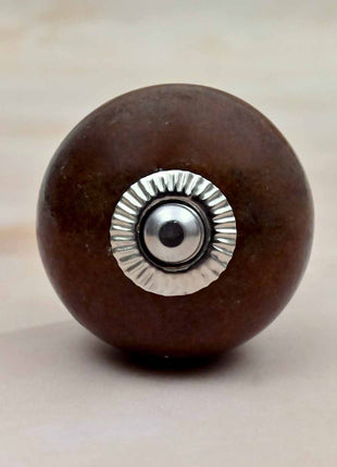 Brown Ceramic Door Knob