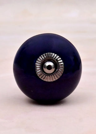 Dark Blue Ceramic Door Knob