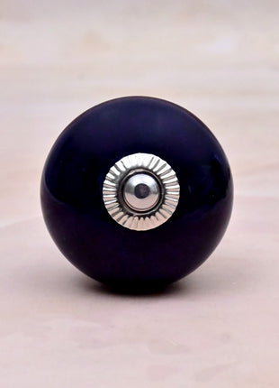 Dark Blue Ceramic Door Knob