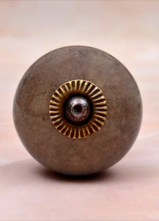 Dark Brown Rustic Ceramic Cabinet Knob