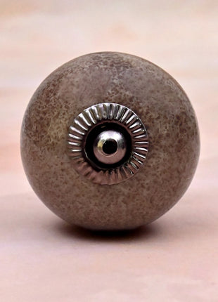 Dark Brown Rustic Ceramic Cabinet Knob