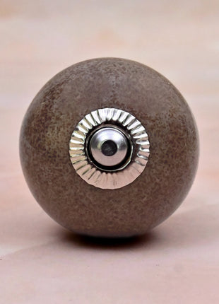 Dark Brown Rustic Ceramic Cabinet Knob