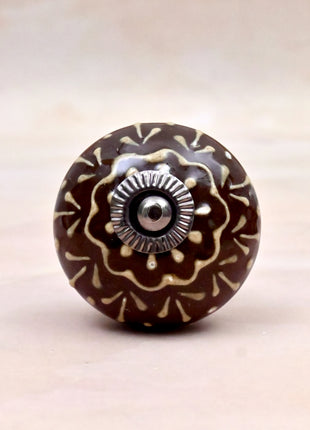 Brown Base Ceramic Door Knob