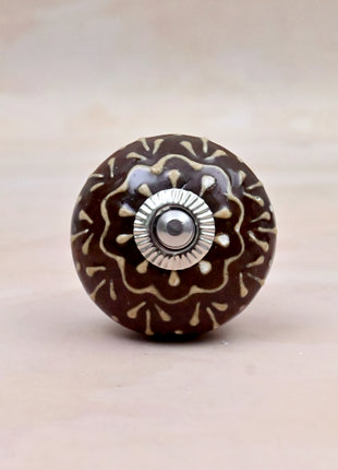 Brown Base Ceramic Door Knob