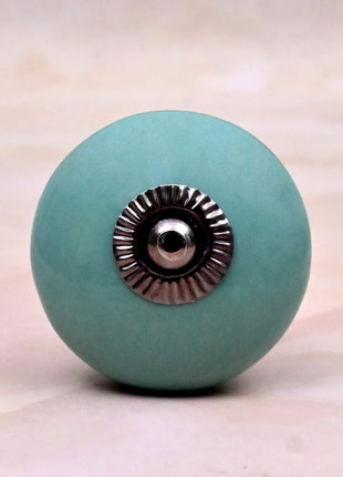 Teal Green Ceramic Door Knob