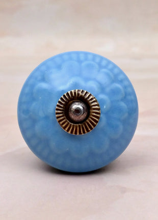 Turquoise Ceramic Door Knob