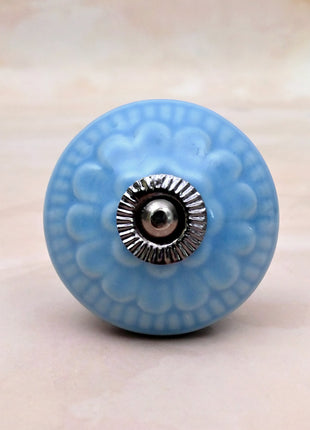 Turquoise Ceramic Door Knob
