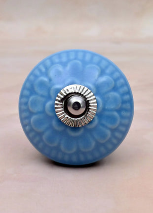 Turquoise Ceramic Door Knob