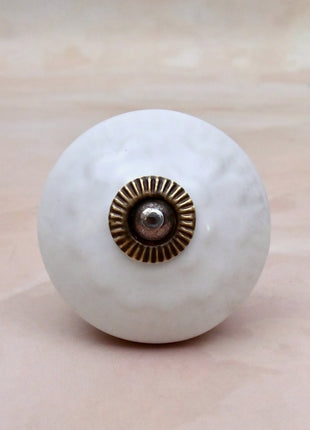 White Ceramic Door Knob