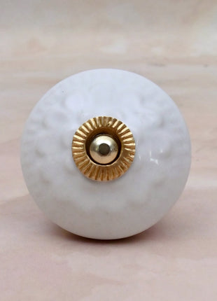 White Ceramic Door Knob
