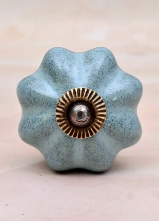 Speckled Sage Green Ceramic Door Knob
