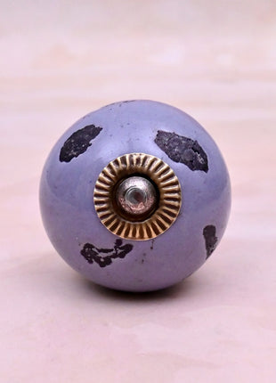 Mottled Lavender Purple Ceramic Door Knob