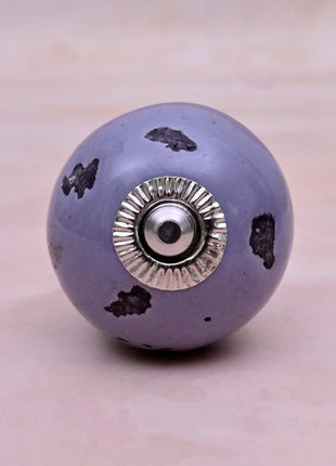 Mottled Lavender Purple Ceramic Door Knob