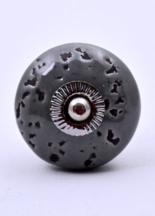 Grey Speckled Ceramic Door Knob