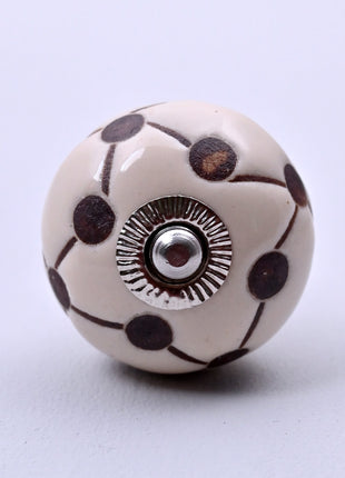 Geometric Polka Dot Line Ceramic Door Knob