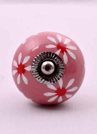 Dusty Pink Ceramic Door Knob