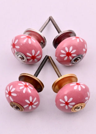 Dusty Pink Ceramic Door Knob