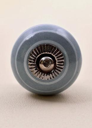 Grey Striped Ceramic Door Knob