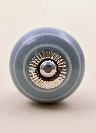 Grey Striped Ceramic Door Knob