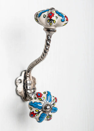 Multicolor Ceramic Drawer Cabinet  Knob & Hanger Bundle – Decorative Closet Hardware Set