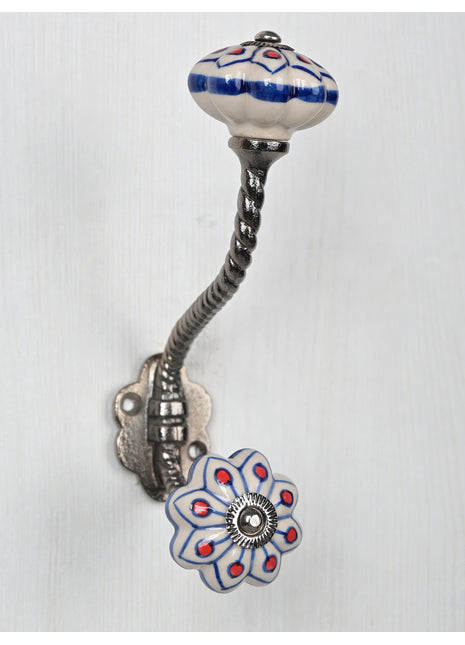 Red dots Melon Shape Knob with Metal Wall Hook