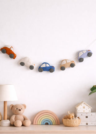 Car Wool Felt Garland  Home Decor