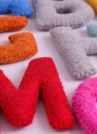 Personalized Felt Name Garland – Custom Baby Name Banner with Soft Felt Letters for Nursery & Baby Shower Decor