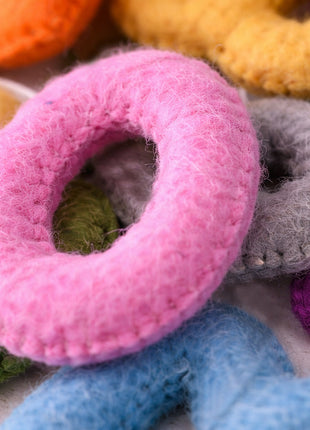 0–9 Numbers Wool Felt Set – 8–10 cm Handmade Educational & Party Décor