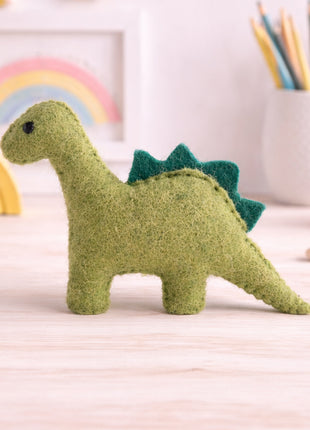Dinosaur Set Wool Felt – 14–15 cm Handmade Décor