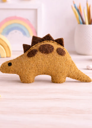 Dinosaur Set Wool Felt – 14–15 cm Handmade Décor