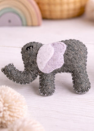 Handmade Wool Felt Safari Animal Garland – Jungle Nursery Wall Hanging Decor