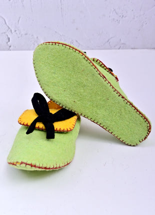 Handmade Natural Wool Felt Slippers – Soft Colorful Felt Sleepers | Cozy Indoor House Shoes | Lightweight & Breathable Footwear (Buy 1 Get 1)