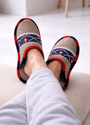 Handmade Natural Wool Felt Slippers – Designer Soft Felt Sleepers | Lightweight & Breathable Footwear US7 Size