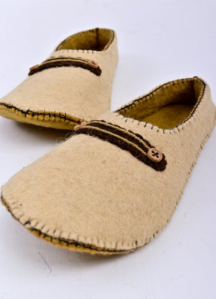 Handmade Natural Wool Felt Slippers – Soft Colorful Felt Sleepers | Cozy Indoor House Shoes | Lightweight & Breathable Footwear (Buy 1 Get 1)