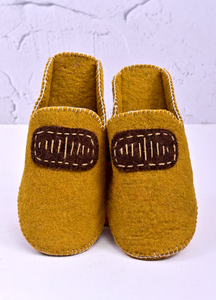 Handmade Natural Wool Felt Slippers – Soft Colorful Felt Sleepers | Cozy Indoor House Shoes | Lightweight & Breathable Footwear (Buy 1 Get1)