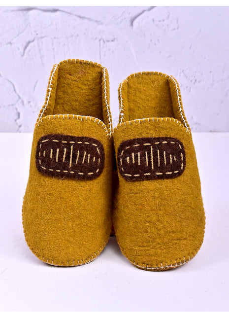 Handmade Natural Wool Felt Slippers – Soft Colorful Felt Sleepers | Cozy Indoor House Shoes | Lightweight & Breathable Footwear (Buy 1 Get1)