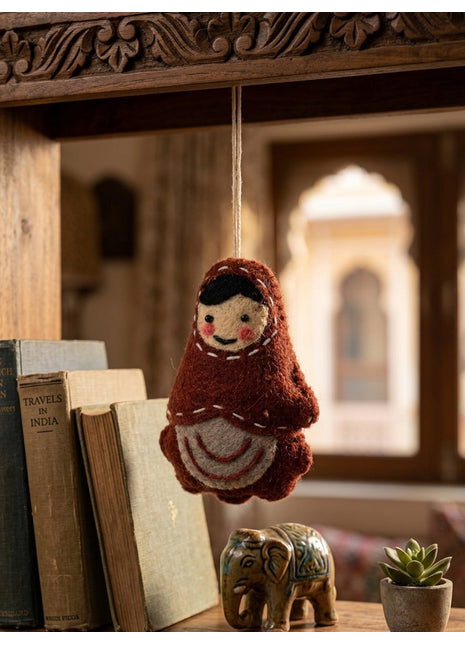 Heritage Wool Felt Matryoshka Hanging Doll