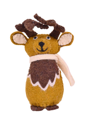 Festive Wool Felt Hanging House Ornament