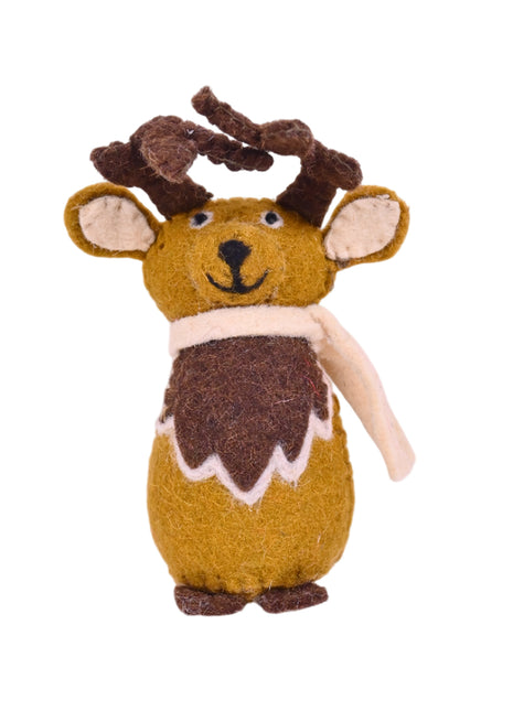 Festive Wool Felt Hanging House Ornament