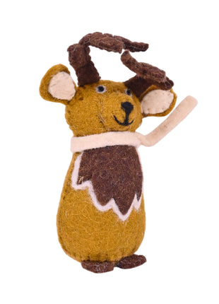 Festive Wool Felt Hanging House Ornament