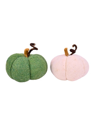 Handcrafted Rustic Wool Felt Pumpkin Decor – Autumn Harvest Set