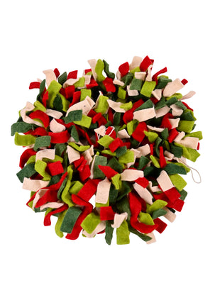 Vibrant Festive Wool Felt Holiday Wall Hangings Garland