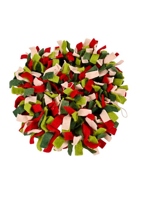 Vibrant Festive Wool Felt Holiday Wall Hangings Garland