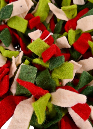 Vibrant Festive Wool Felt Holiday Wall Hangings Garland