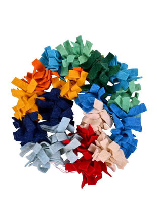 Handcrafted Pastoral Sheep & Pom-Pom Wool Felt Garland