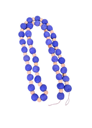 Handcrafted Sweetheart Pastel Wool Felt Pom-Pom Garland