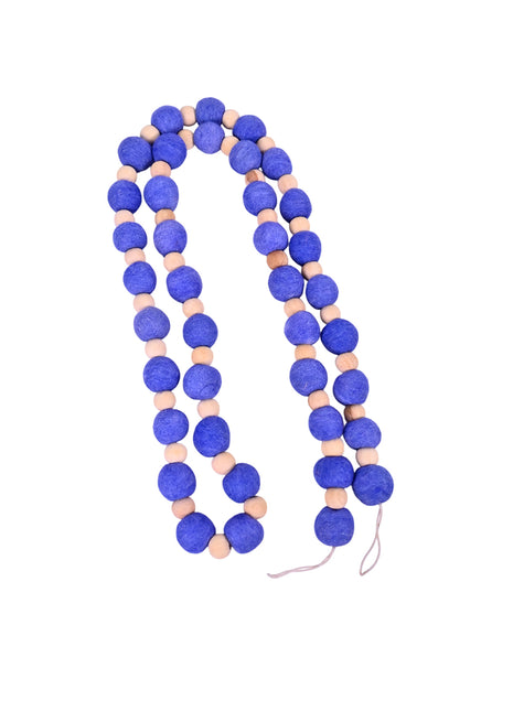 Handcrafted Sweetheart Pastel Wool Felt Pom-Pom Garland