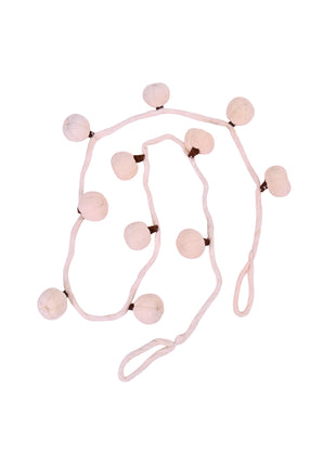 Handcrafted Minimalist Cream Wool Felt Pumpkin Garland