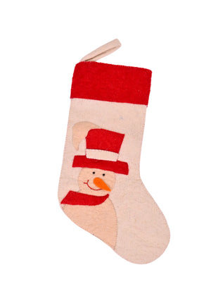 Handmade Wool Felt Snowman Christmas Hanging Decor
