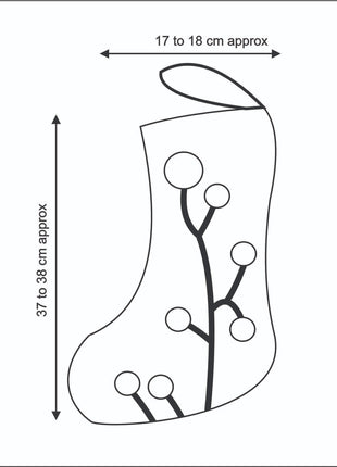 Handmade Wool Felt Christmas Hanging Stocking Décor – Festive Tree Ornament